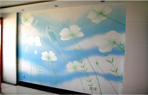 来安画墙绘怎么画好白云的蓬松感？