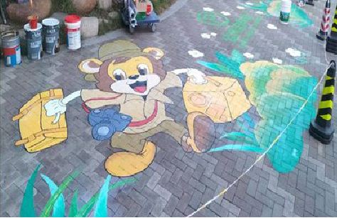 来安夏季画地面彩绘会遇到的问题