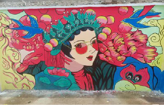 来安墙体彩绘-网红墙