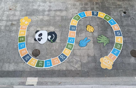 来安地面游戏彩绘