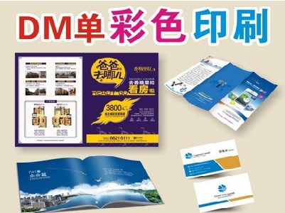 来安单页印刷，色彩搭配简单。